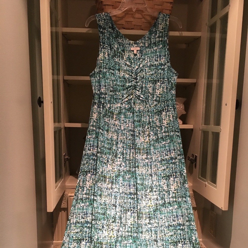 Talbots sleeveless maxi dress size large